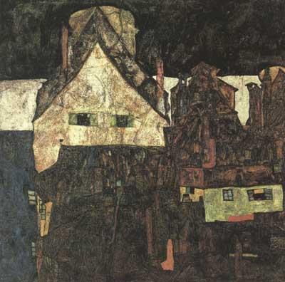 Egon Schiele The Small City I (Dead City VI) (mk12) France oil painting art